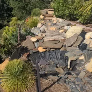 Drainage and Hardscaping Project in Belmont